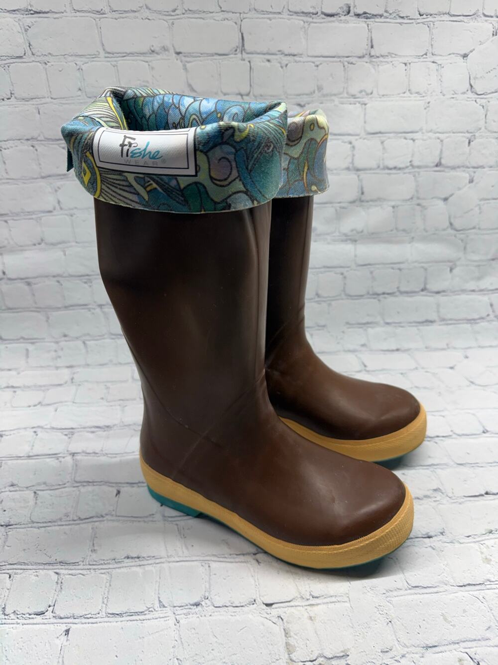 Xtratuf x FiShe Women's Brown Neoprene Fishing Boot  15" Legacy Size 6